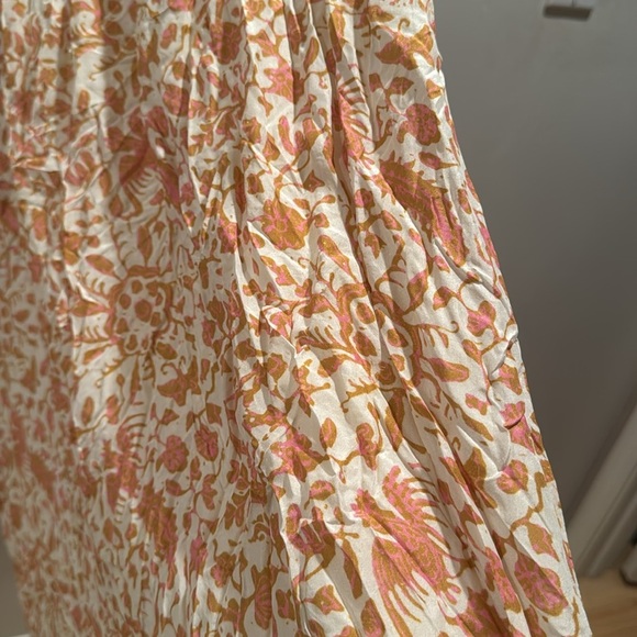 Louise Misha Geranium Floral Cream Maxi Dress M/L - Picture 6 of 9